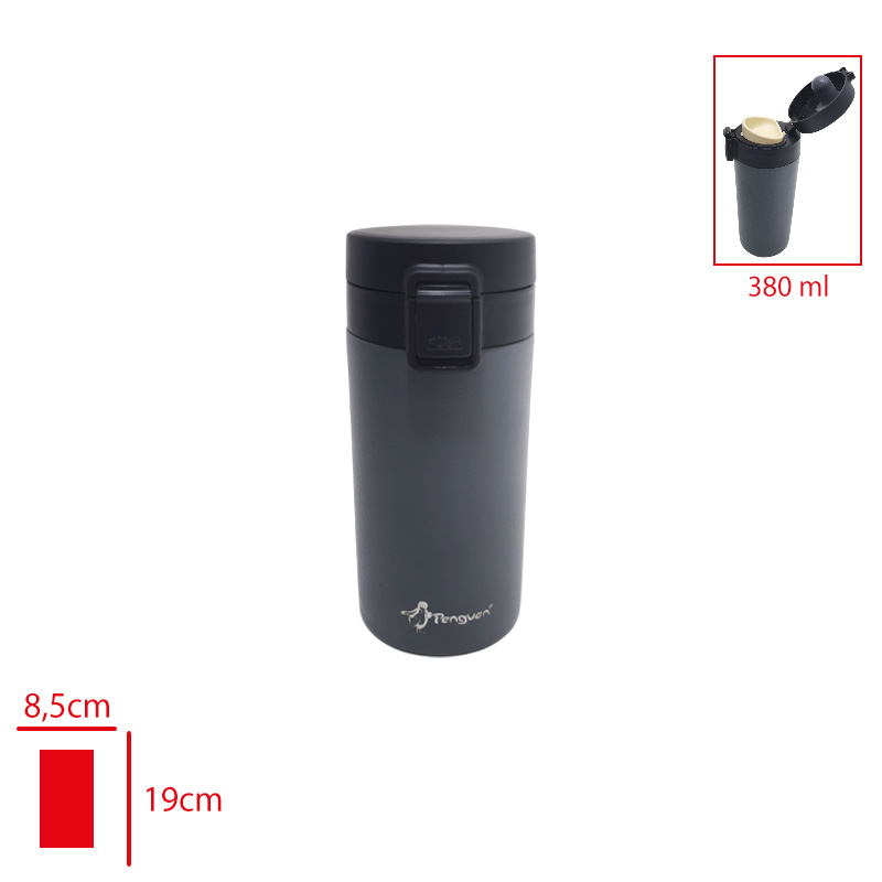 Penguen Celık Mug Matara Filtreli 380 Ml Png-1154
