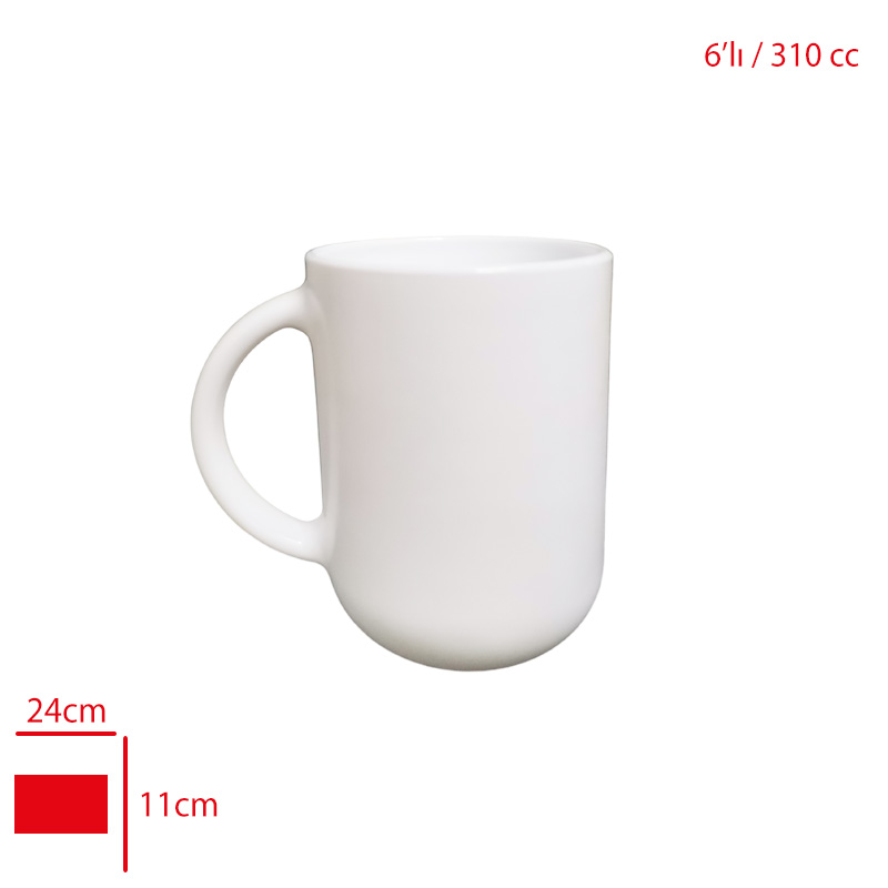 Arc Cam Mug Bardak Troquet 6'lı 310 Cc V5013