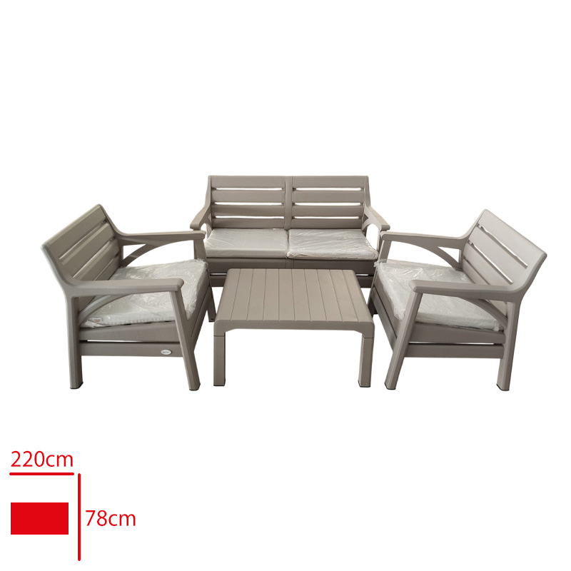 Holıday Koltuk Takımı Mıamı 1 Ikılı + 2 Tekli + 1 Sehpa Cappucıno Hk-800