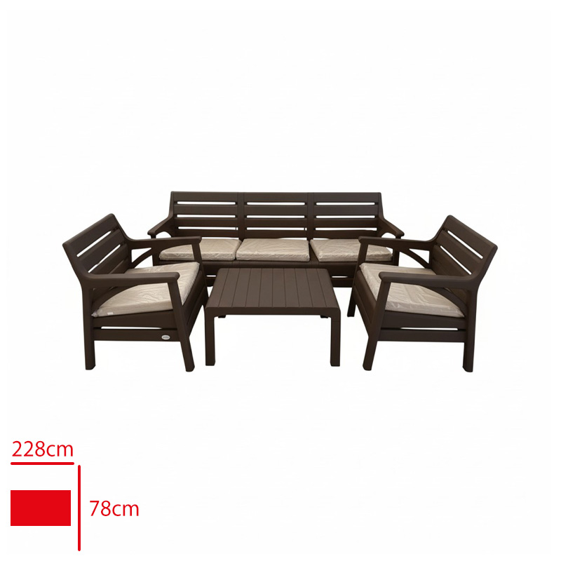Holıday Koltuk Takımı Hawaı 1 Uclu + 2 Tekli + 1 Sehpa Kahve Hk-810