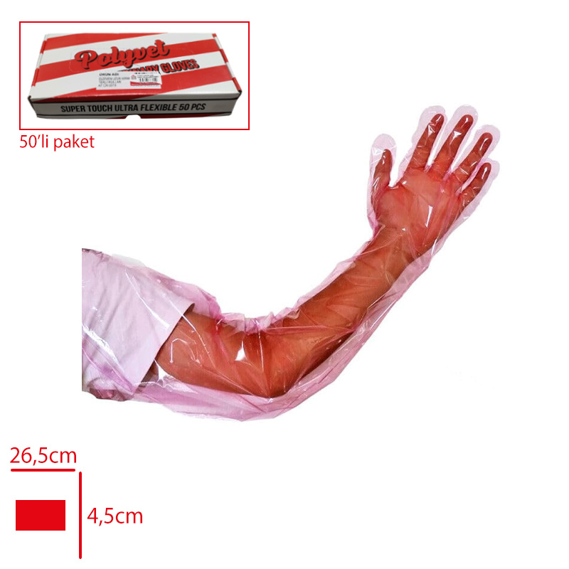 ELDIVEN UZUN KIRMIZI 50 LI PAKET KULLAN AT RV0019