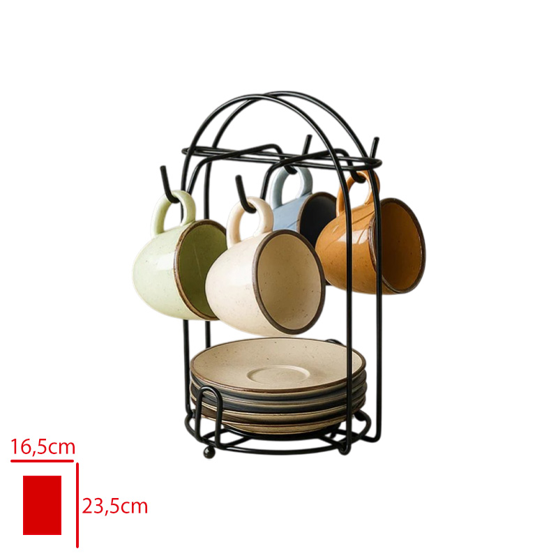 Ph Concept Sand Espresso Fıncan Takımı Standlı 4'lü Psh-0527