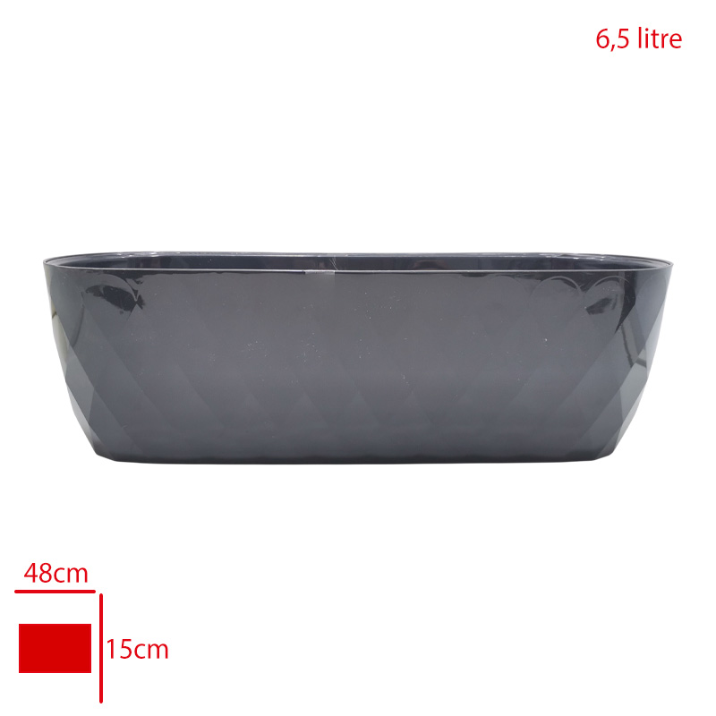 Karasu Yakamoz Balkon Saksı 2 No 6,5 Lt Krs-472