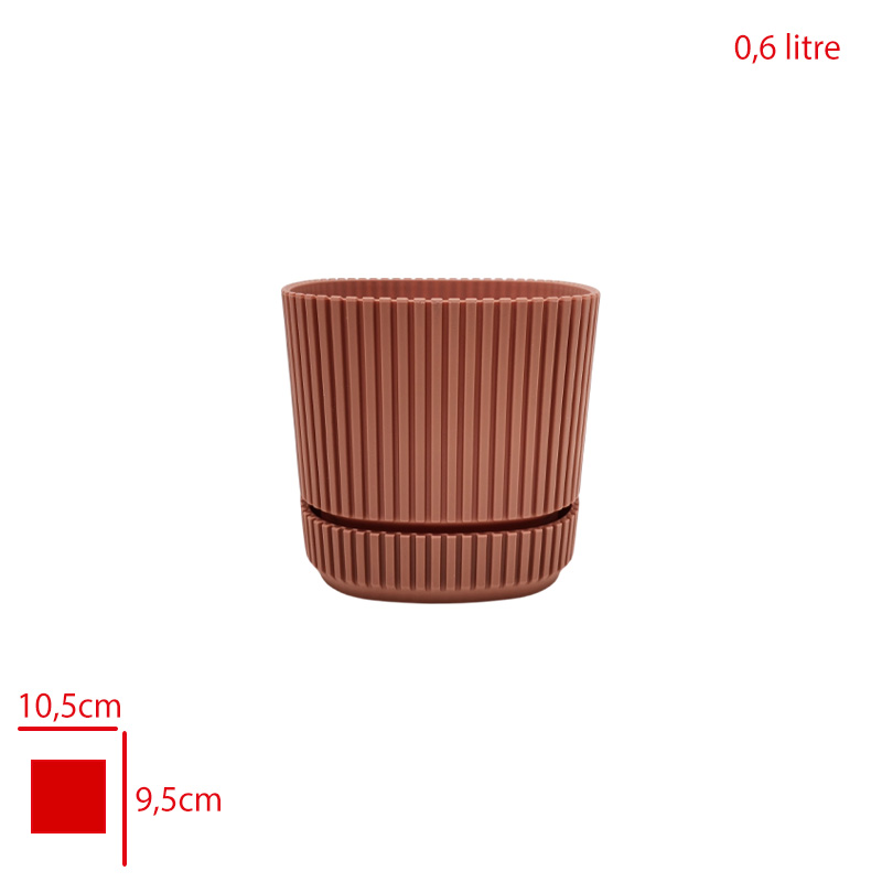 Karasu Pera Kare Saksı 1 No 0,6 Lt Krs-241
