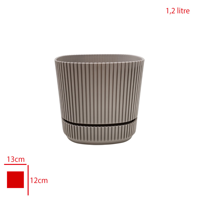 Karasu Pera Kare Saksı 2 No 1,2 Lt Krs-242
