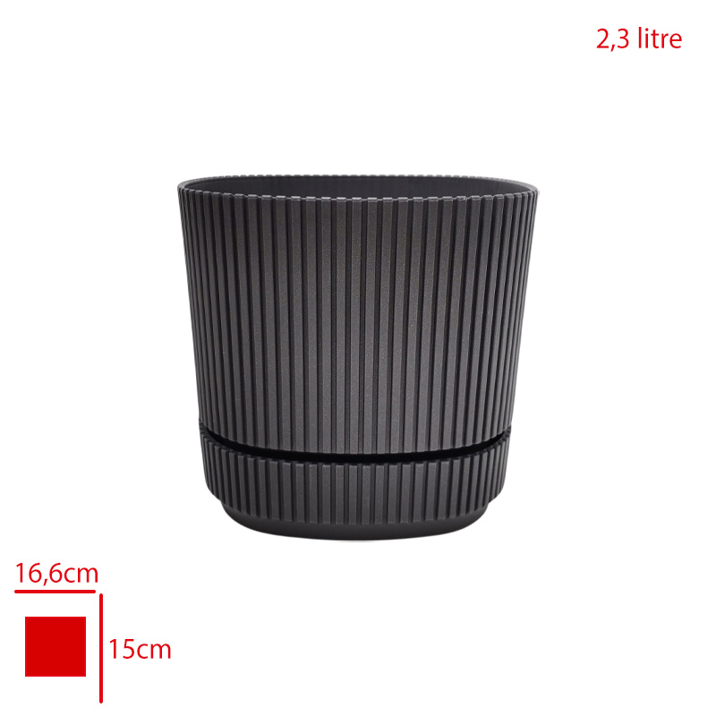 Karasu Pera Kare Saksı 3 Nı 2,3 Lt Krs-243