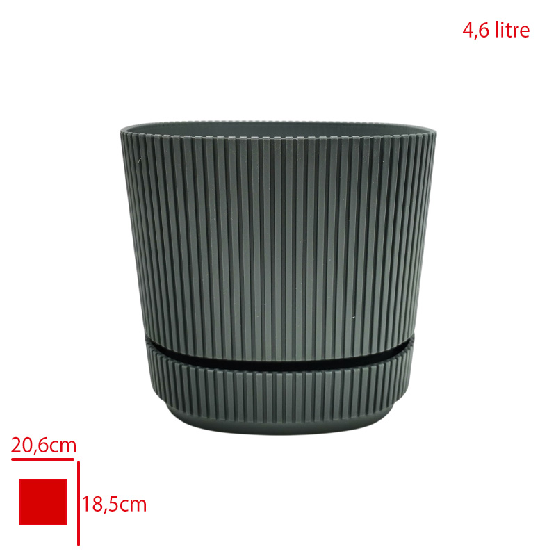 Karasu Pera Kare Saksı 4 No 4,6 Lt Krs-244