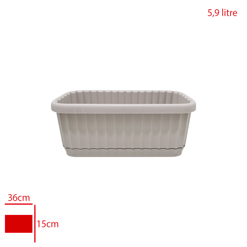 Karasu Zeraf Balkon Saksı 1 No 5,9 Lt Krs-268