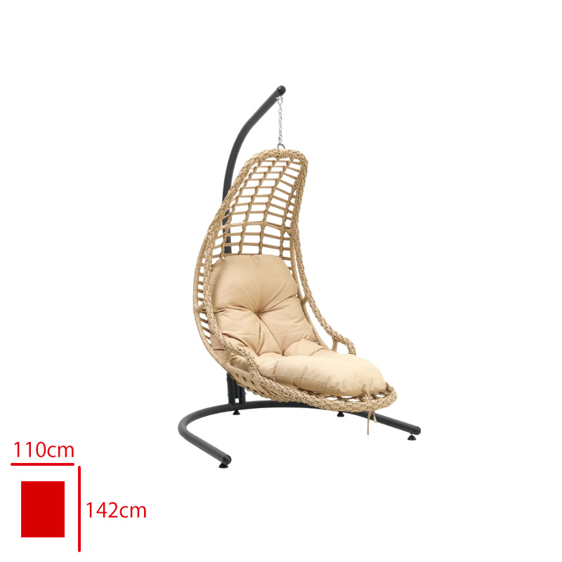 Formet Salıncak Rest Tekli Uzun Rattan/Orgu Cappucıno/Mınder Cappucıno