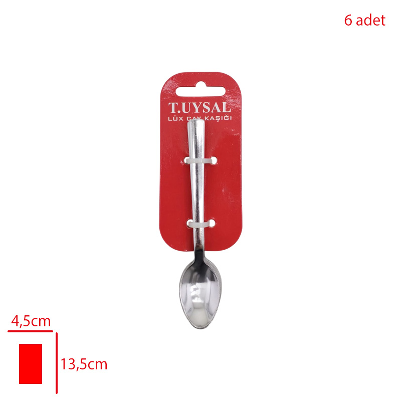 Tuysal Çay Kaşığı Luks 6'lı Kartelali
