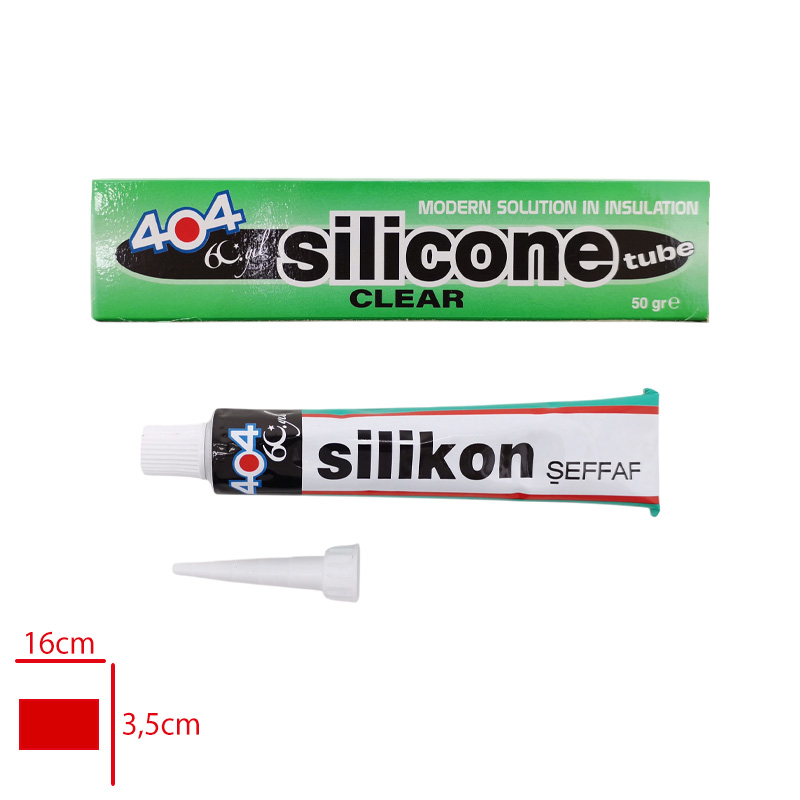 404 Tup Sılıkon 50 Gr Şeffaf 543002