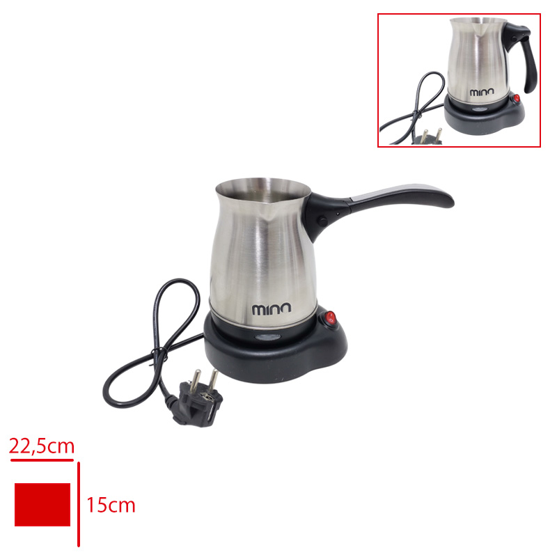 Mına Kafınox Elektrıkli Celık Cezve