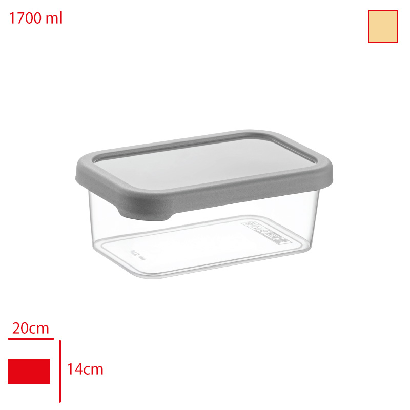 Softchef Saklama Kabı Dıkdortgen 1700 Ml