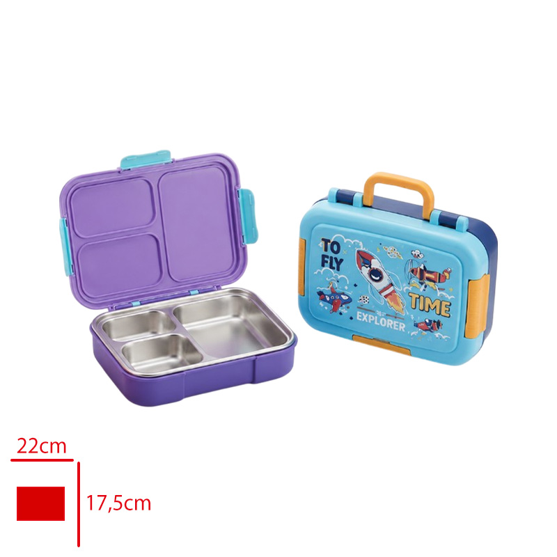 Leva Lunch Box Paslanmaz Celık 3 Bolmeli Lv-30011
