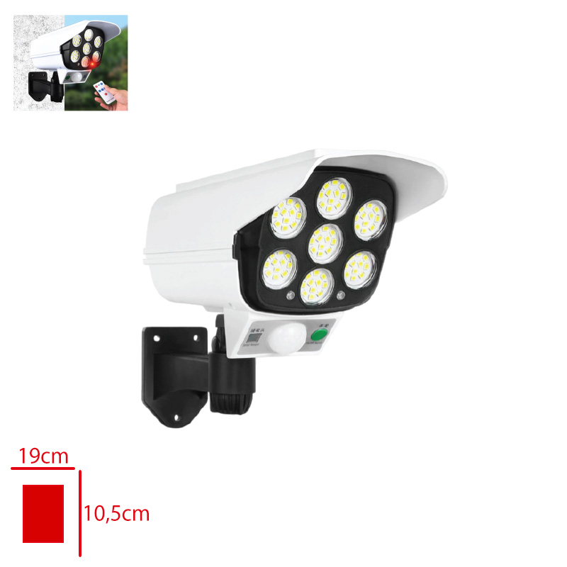 Leva Solar 77 Led Hareket Sensorlu Kamera Gorunumlu Lv-25001