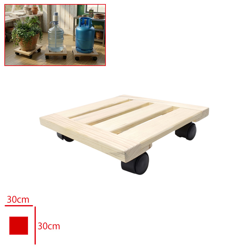 Damacana ve Saksı Altlığı Ahsap 30*30 Cm Crm-075