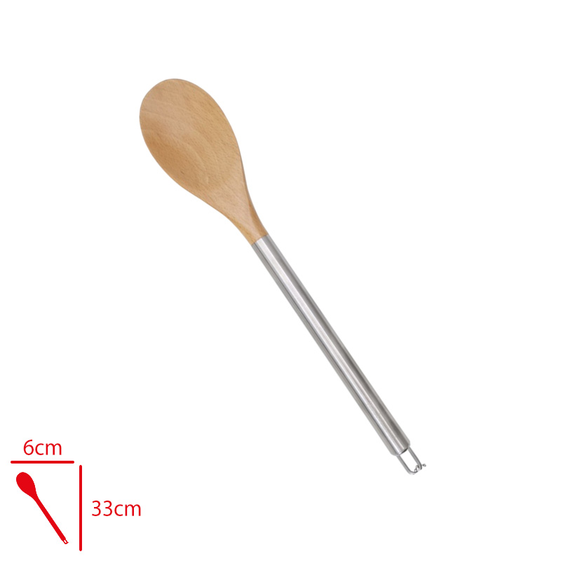 Evmonı Ahsap Kaşık Metal Saplı