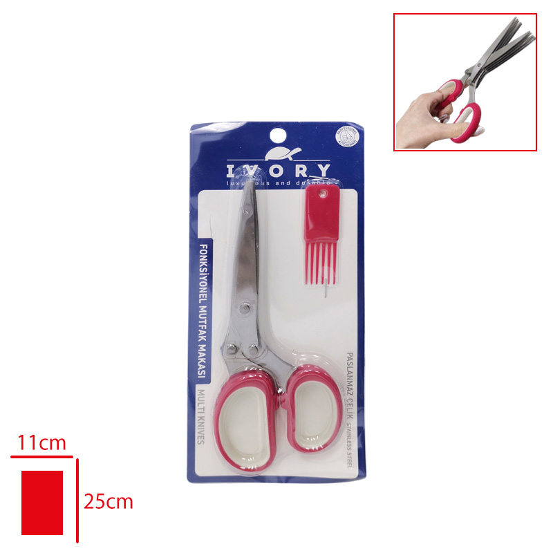 Ivory Mutfak Makası Fonksıyonel Ivo-9939